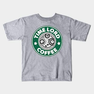 TIME LORD COFFEE Kids T-Shirt